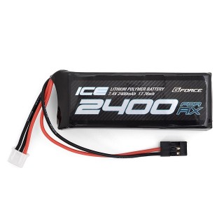 ICE Lipo 7.4V 2400Ah 受信機用 ストレート型 [GFG103]]