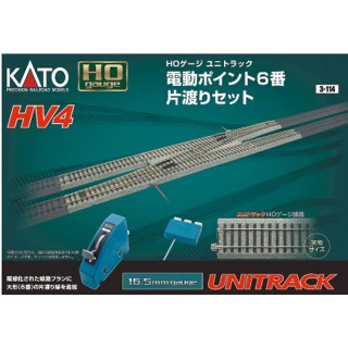 HV-4 電動ポイント6番 片渡りセット [KT-3-114]]