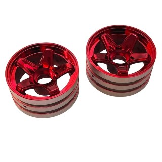 グラスホッパー用5spoke wheelフロント用レッドクローム [LW-B01FRC]]