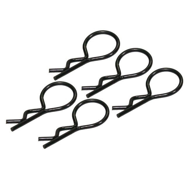 カラフルボディクリップ中(5pcs) <BK> [EG-1127M-U-BK カラフルボディクリップ中(5pcs) <BK> [EG-1127M-U-BK