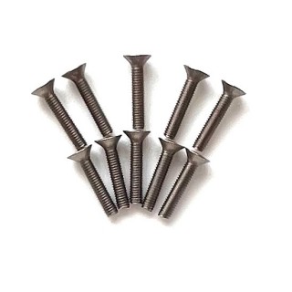 SPRING TITANIUM SCREW(Flat Head 3mm x 15mm 10pic) [NT-F3-152]
