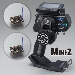 EX-NEXT(標準グリップ) ブラックSP MINI-Z EVO2 レシーバーユニット付きダブルレーシーバーセット [KO-10761]]
