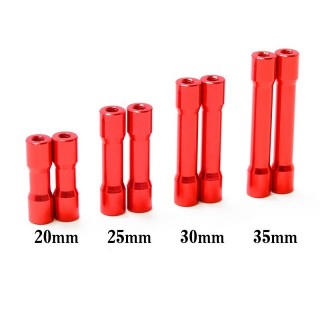 ラウンドシェイプアルミポスト20mm(red/2pcs) [0699-FD]]