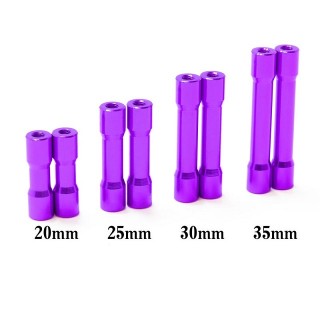 ラウンドシェイプアルミポスト20mm(purple/2pcs) [0700-FD]]