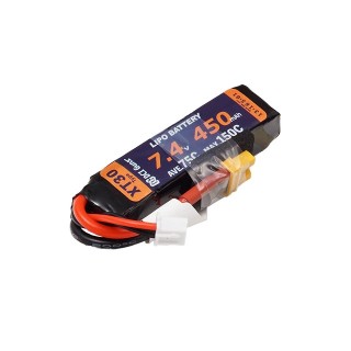 LiPo7.4V450mAh75C-150C(XT30) [DCI-75C-450-3S1P-XT30]]