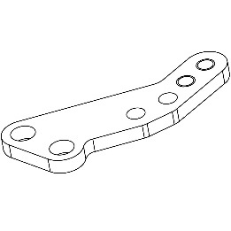 ALU KNUCKLE ARM 1pic [3C-002-001]]