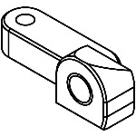 ALU DAMPER LOWER HOLDER(A) [3C-009-001]]