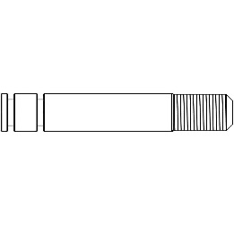 HIGH BIG BORE SHOCK4 PISTON ROD L18.0(2pic) [DT-SP-303F]]