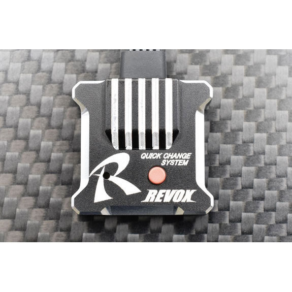 RWDドリフトカー用 ステアリングジャイロ REVOX ブラック(3ch専用) [RG 