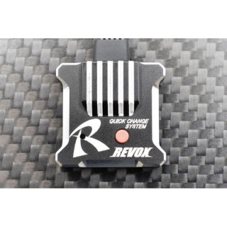 RWDドリフトカー用 ステアリングジャイロ REVOX ブラック(3ch専用) [RG-RVXB]]