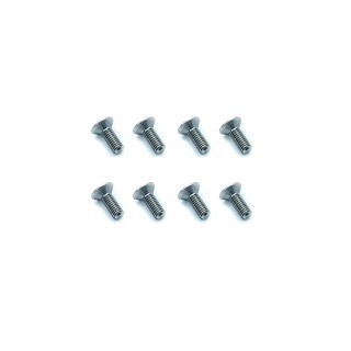 チタンフラットヘッドスクリュー 3x8mm (8pcs) [TFS050308]]