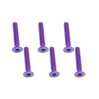 3×18 ヘックス皿 ジュラルミンビス(パープル/6本入) [SAX-318P]