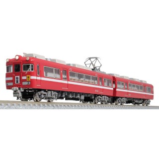 名鉄7700系 白帯車1990（妻面窓付き）増結2両編成セット（動力無し） [31820]]