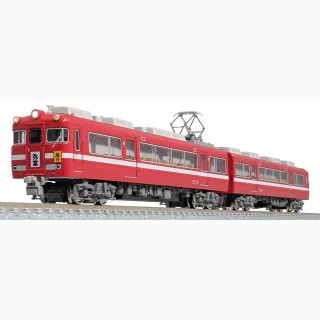 名鉄7700系白帯車1990(妻面窓無し) 基本2両セット(動力付き) [31821]