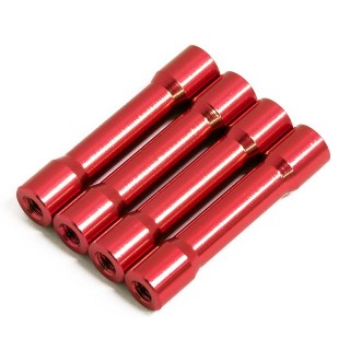 ラウンドシェイプアルミポストセット 30mm (red/4pcs) [0739-FD]