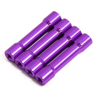ラウンドシェイプアルミポストセット 30mm (purple/4pcs) [0740-FD]