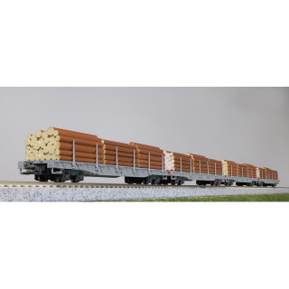レーティッシュ鉄道 長物車 R-w(丸太積載) 4両セット [10-1891]