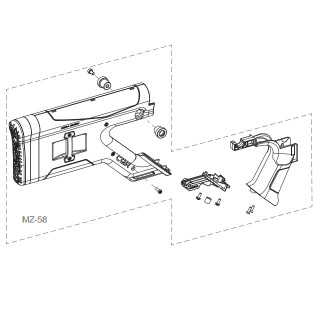HERA CQR Stock and Grip Combination-BK [MZ-58]
