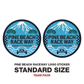 パインビーチレースウェイロゴステッカー【Team pack】 [PBRW-005W]