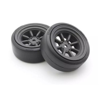 装着済ドリフトタイヤFZD2 (8スポークワタナベホイル/BK/2入 [FATH710BKD]