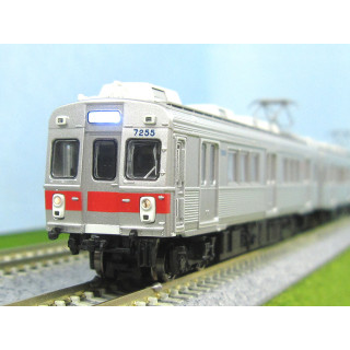 東急電鉄7200系(池上線･冷房車･赤帯)3両編成セット(動力付き) [50797]