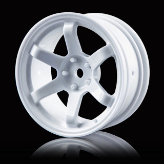 WhiteTE37hightractionwheel (+7) 2ケ入り [ABC-832302W]