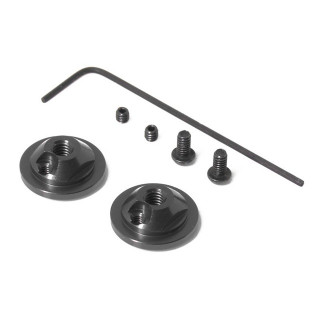 大気開閉 / 全長調整式ショックトップ 2pcs black (SG/RDX/OD対応) [0816-FD]