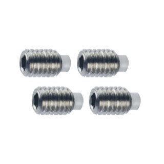 先端バッファ付きM3x4六角イモネジ(4本セット) [2701TO020]