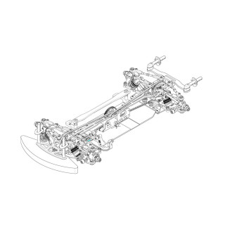 【予約】 マスタースピード 『MS2.0』 組み立てシャーシキット グラファイトシャーシ仕様 *MSR-020