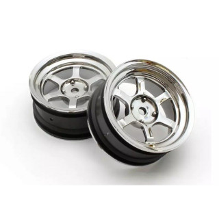 RAYS TE37Vホイールオフセット5mm (FZD2/メッキ/2本入) [FAH709SM]
