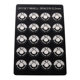 オフセットホイールスペーサー(0.2t x 20pcs) [0819-FD]