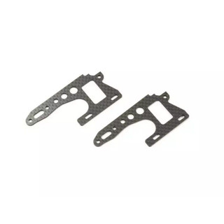 カーボンフロントサイドプレート (2pcs/オプティマ) [OTW105B]