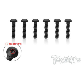 ボタンヘッドスクリュー(4-40x1/2インチ/6本入) [SS-440B-12]