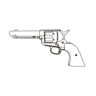 COLT S.A.A.45シビリアン/BスタイルHW/Wパール調グリップ仕様 [MRS-06571]