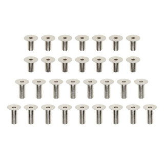 MS2.0 アルミシャーシ専用 高精度切削 スチール製 スクリューセット(120 度/31 本入) [MS-SSA20]