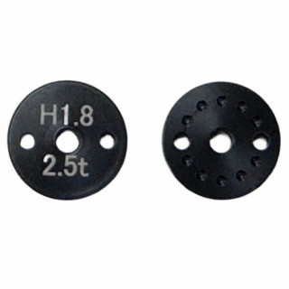 とりおんシャフト用穴空きピストンφ1.8mmx2穴 2.5mm厚 ヨコモバギー用 [TE-25182YK]