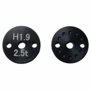 とりおんシャフト用穴空きピストンφ1.9mmx2穴 2.5mm厚 アソシバギー用 [TE-25192AE]