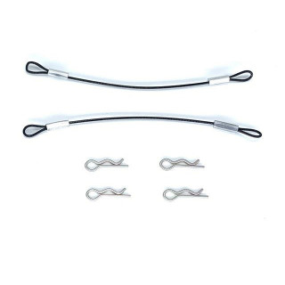 ワイヤー付ボディピン ワイヤー長100mm(ブラック) [SGF-100BK2]