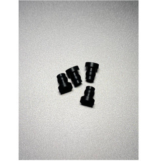 RC10 Worlds Stylesショックブッシュ (ブラック/4個入) [FR-0002B]