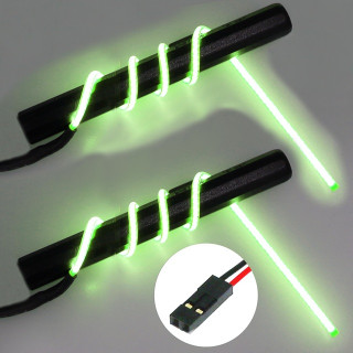 φ2フレキシブルLED 180mmダブル(GR) [LED-19-18D-GR]