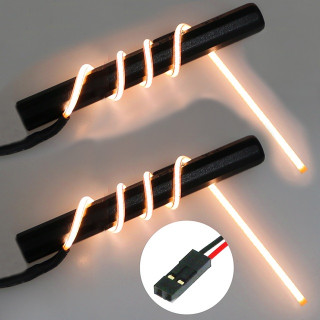 φ2フレキシブルLED 180mmダブル(OR) [LED-19-18D-OR]