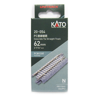 PC直線線路62mm(4本入) [20-054]