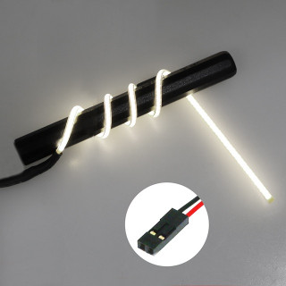 Φ2フレキシブルLED 180mmシングル(WH) [LED-19-18S-WH]