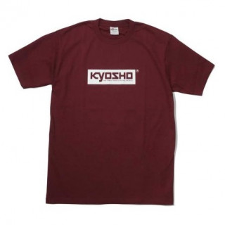 KYOSHO ボックスロゴTシャツ (バーガンディ/XL) [KOS-TS01BG-XL]