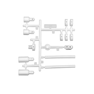 ボディ＆アンテナマウントセット (RC12L) [AS4483]