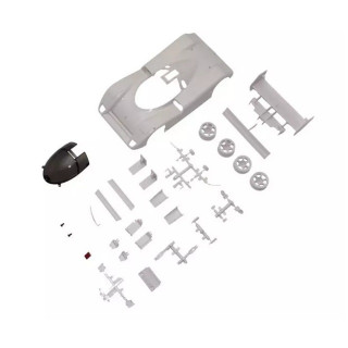 JAGUAR XJR-14 ホワイトボディセット(未塗装/RWDホイール付) [MZN239]