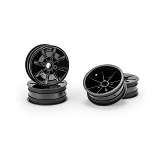 パイオニア-RC10用2.2インチフロントホイール(ブラック) [JC-3463B]