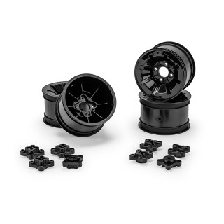 パイオニア-RC10用2.2インチリアホイール(ブラック) [JC-3464B]