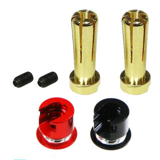 ヨーロピアンコネクター5mm(オスx2)スーパーローハイトSTPヒートシン [EG-3732CAP3-5]