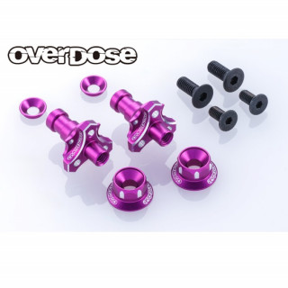 アルミワンピースアクスルシャフト Type-2(For OD/RWDフロント用/5mm/パープル) [OD3983]